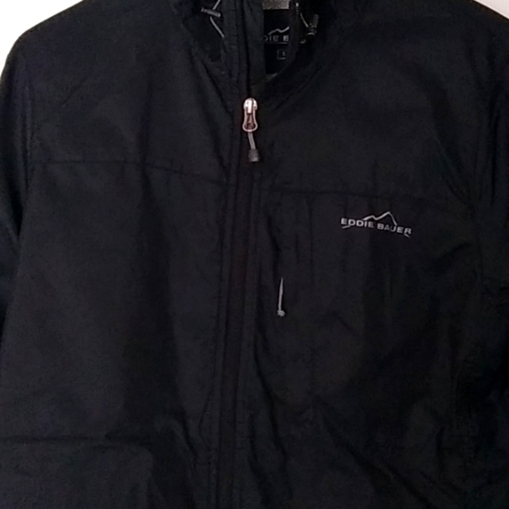 Eddie Bauer Hooded Windbreaker with Multiply Inside Pockets Like New